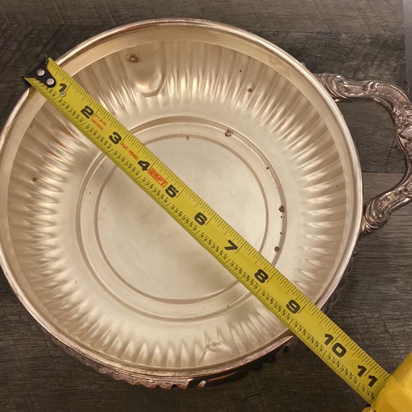 Vintage silver plate casserole/bowl wooden handle with lid - Picture 14 of 16